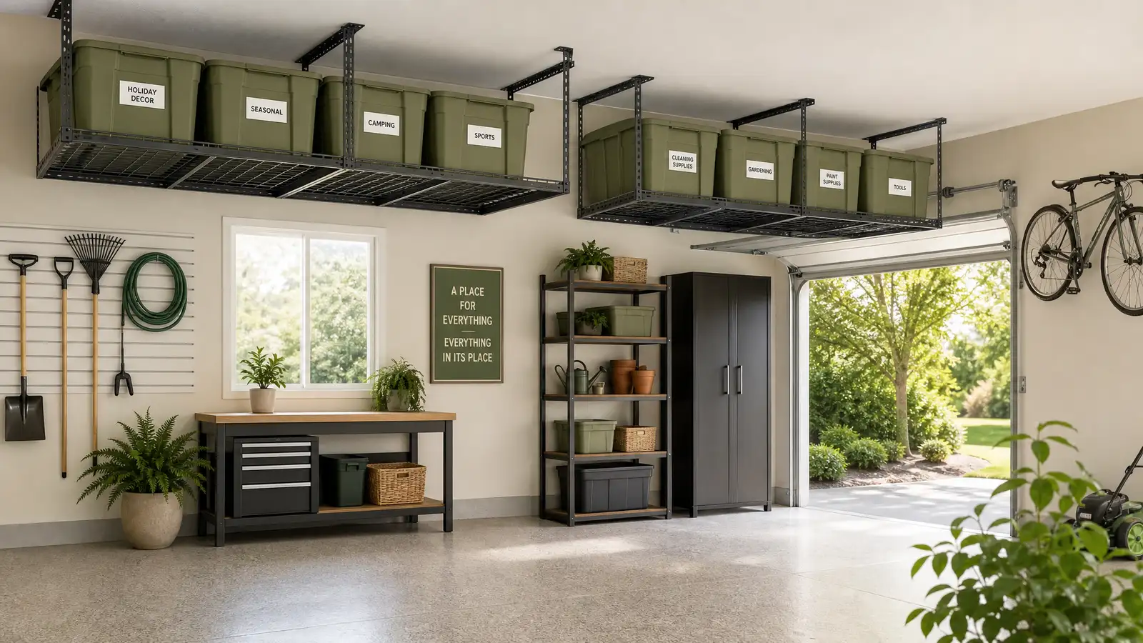 Overhead Garage Storage: How to Install Ceiling Racks and Reclaim Floor Space