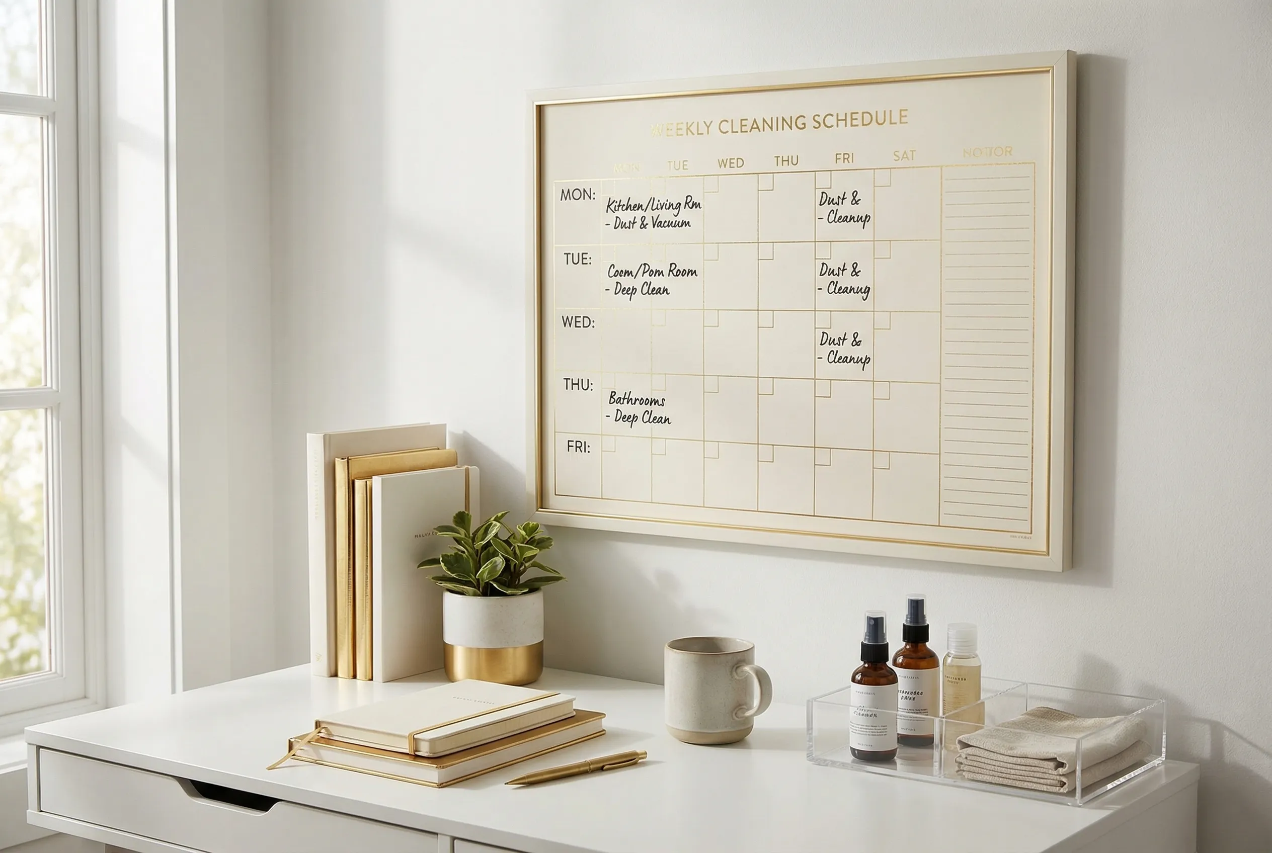 Your Ultimate Room-by-Room Weekly Cleaning Schedule