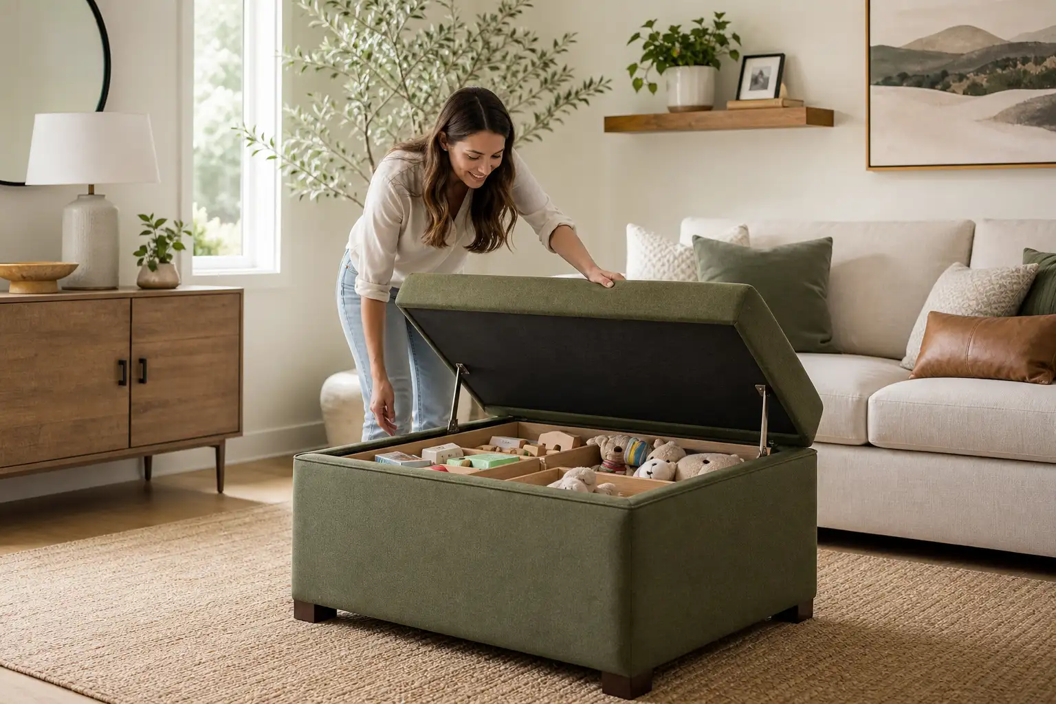 Living Room Toy Storage: Hidden Solutions That Keep Your Space Adult-Friendly